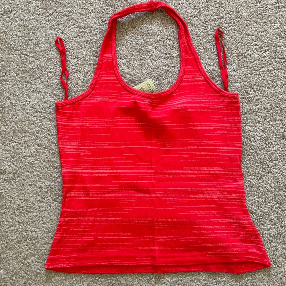 NWT Express Tricot Red Orange Knit Top